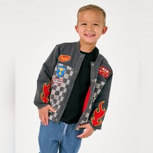 NIB Little Sleepies Disney Cars PlayPiston Cup Bomber Jacket- 18-24 Months- Cozy